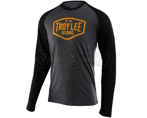 Футболка TLD Motor Oil LS Raglan [Char Blk] MD