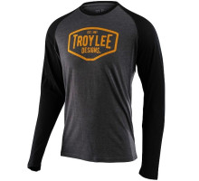 Футболка TLD Motor Oil LS Raglan [Char Blk] LG