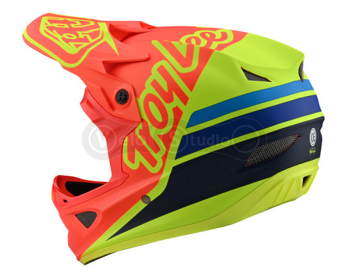 Вело шолом TLD Fiberlite D3 [Silhoette Orange/Yellow] L (58-59 см)