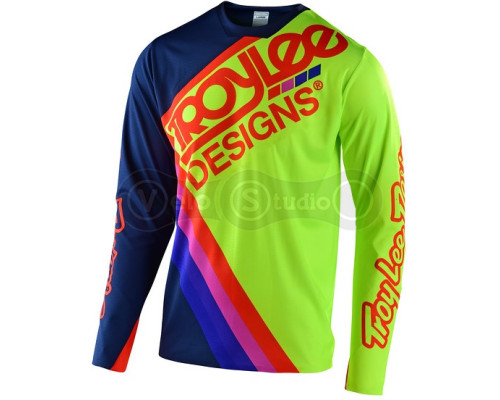 Вело джерсі TLD Sprint Ultra Jersey Tilt [Navy Flo Yellow] SM