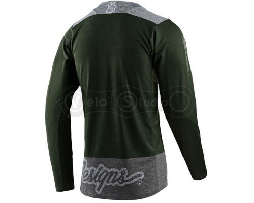 Вело джерси TLD Skyline LS Chill Jersey London [Olive Grey] MD