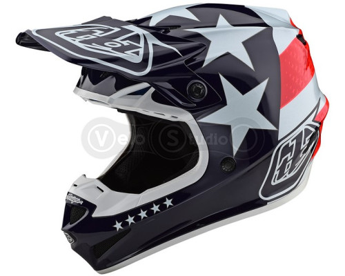 Мотошлем TLD SE4 Polyacrylite Mips [Freedom Red White] L (58-59 см)