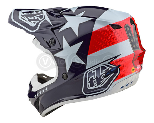 Мотошлем TLD SE4 Polyacrylite Mips [Freedom Red White] L (58-59 см)