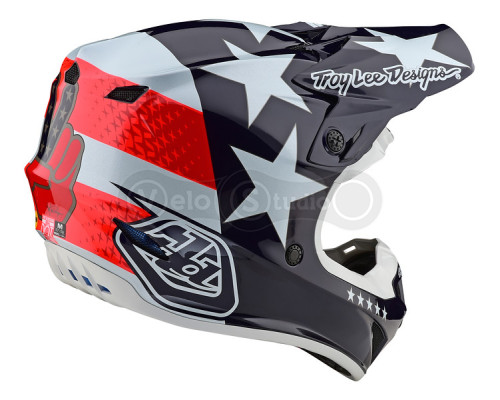 Мотошлем TLD SE4 Polyacrylite Mips [Freedom Red White] L (58-59 см)