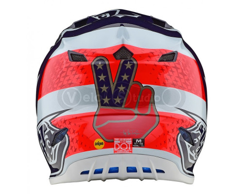 Мотошлем TLD SE4 Polyacrylite Mips [Freedom Red White] L (58-59 см)