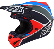 Мотошлем TLD SE4 Polyacrylite Mips Helmet [Beta Orange Navy] L (58-59 см)