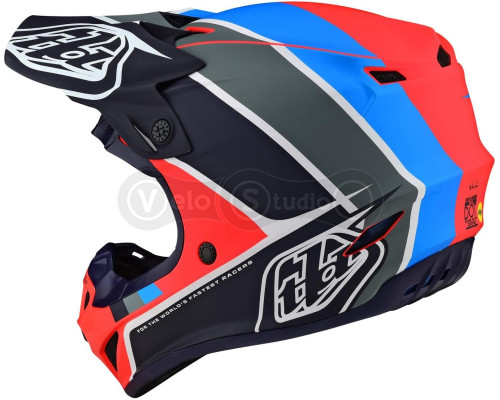 Мотошлем TLD SE4 Polyacrylite Mips Helmet [Beta Orange Navy] L (58-59 см)