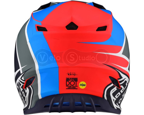Мотошлем TLD SE4 Polyacrylite Mips Helmet [Beta Orange Navy] L (58-59 см)
