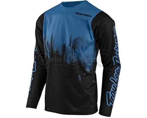 Вело джерсі TLD Skyline LS Jersey [Diffuze Blue Bird Black] SM
