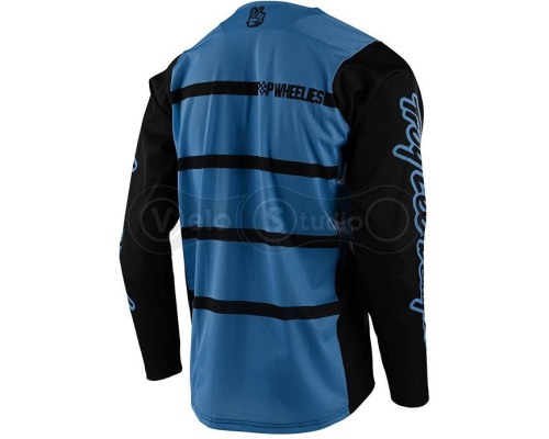 Вело джерсі TLD Skyline LS Jersey [Diffuze Blue Bird Black] SM