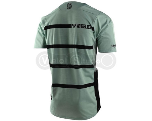 Детское джерси TLD Youth Skyline Air SS Jersey Diffuze Smoke [Green Black] YMD