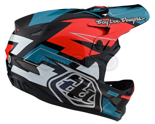 Вело шлем TLD D3 Fiberlite Helmet Vertigo [Blue/Red] S (54-55 см)
