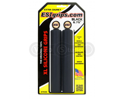 Грипси ESI XL 6.75" Extra Chunky (чорні) 34 мм