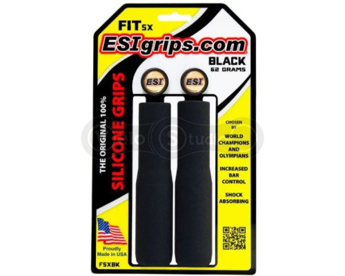 Грипсы ESI Fit SX Black (черные) 30-32 мм