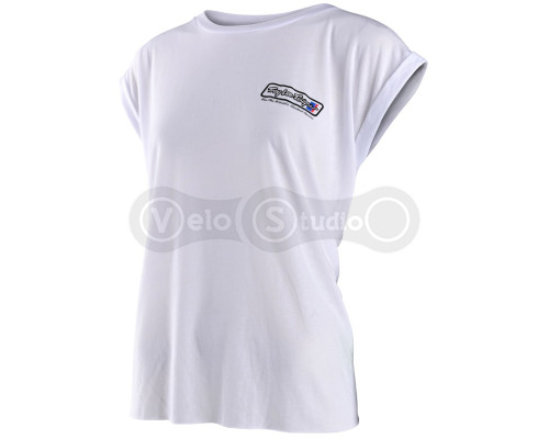 Футболка жіноча TLD Womens Go Faster SS Tee [White] SM