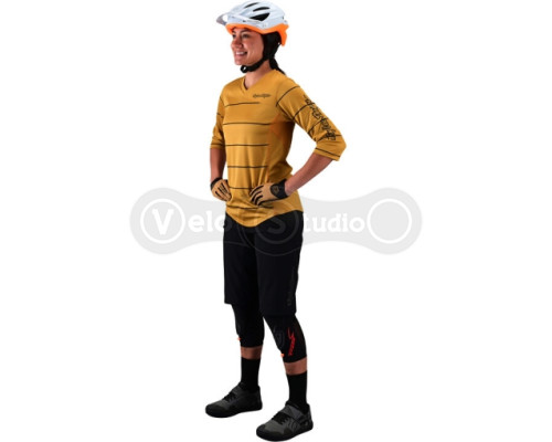 Женская джерси TLD WMNS Mischief 3/4 Jersey [Pinstripe Honey] SM