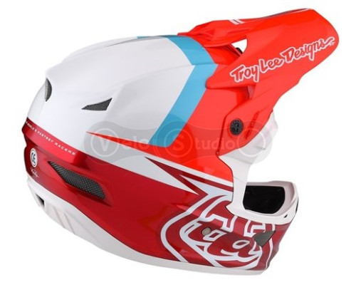 Вело шлем TLD D3 Fiberlite Helmet [Slant Red] L (58-59 см)