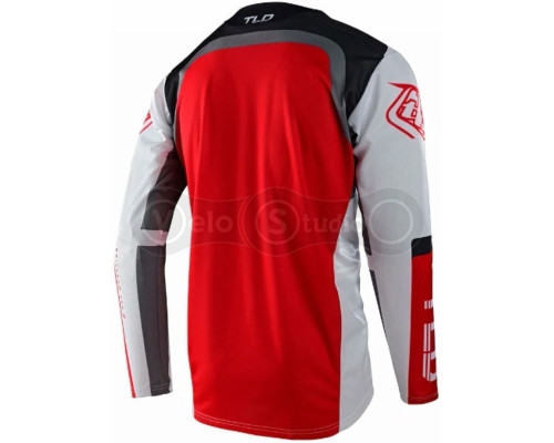 Вело джерси TLD Sprint Jersey Fractura [Charcoal Glo Red] XL