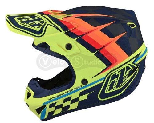 Мотошлем TLD SE4 Polyacrylite Mips [Warped Yellow] M (57-58 см)