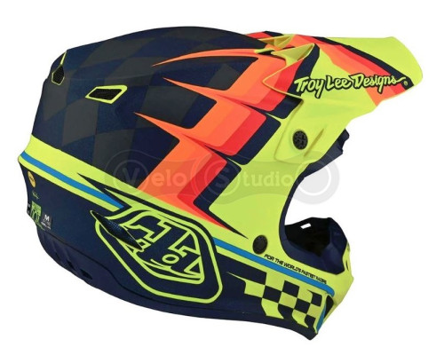 Мотошлем TLD SE4 Polyacrylite Mips [Warped Yellow] L (58-59 см)