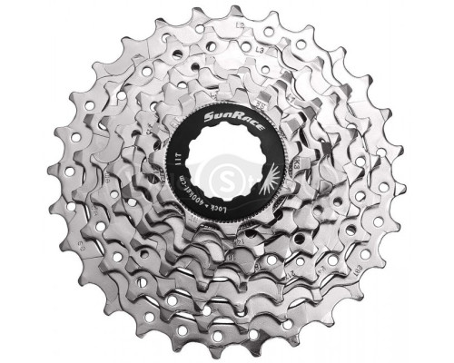 Касета SUN RACE R86 8 швидкостей 11-28T Nickel