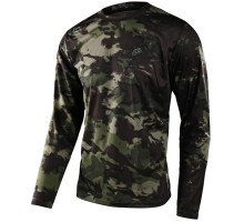 Вело джерсі TLD Flowline LS Jersey Covert [Army Green] MD