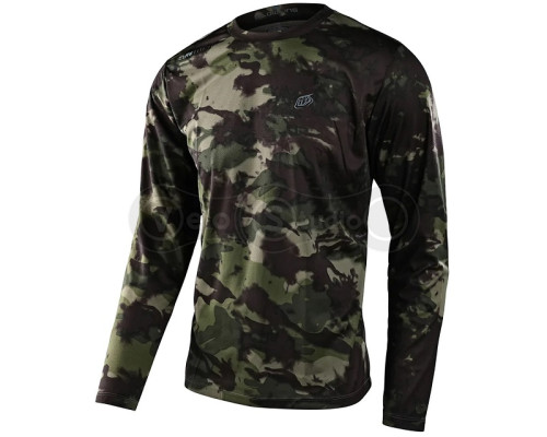 Вело джерси TLD Flowline LS Jersey Covert [Army Green] MD