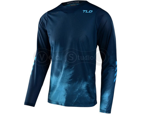Вело джерсі TLD Skyline Air LS Jersey [Fadas Dark Slate Blue] MD