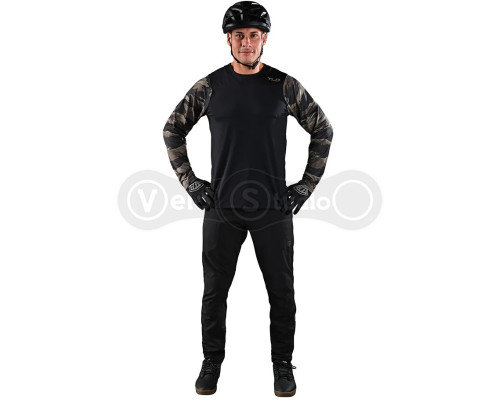 Вело джерси TLD Skyline LS Chill Jersey [Hide Out Black] MD