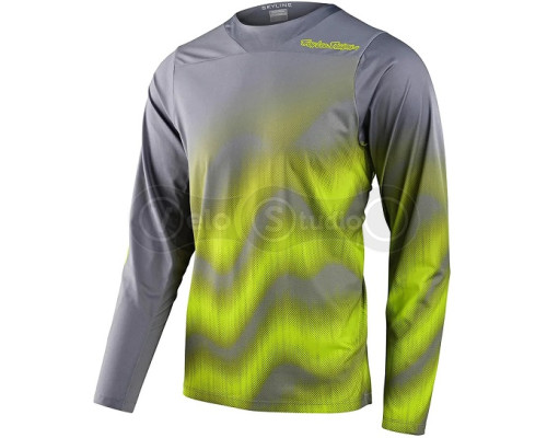 Вело джерси TLD Skyline LS Chill Jersey Waves [LT Gray] SM