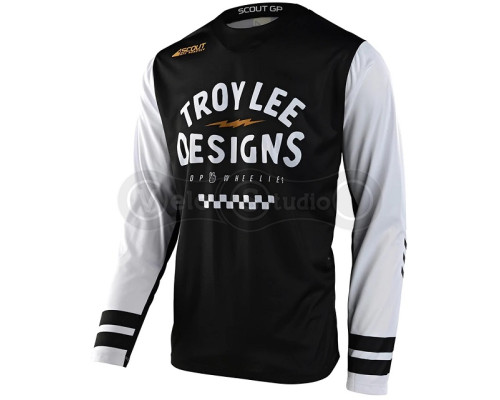 Мото джерси TLD Scout GP Jersey Ride On [Black White] SM