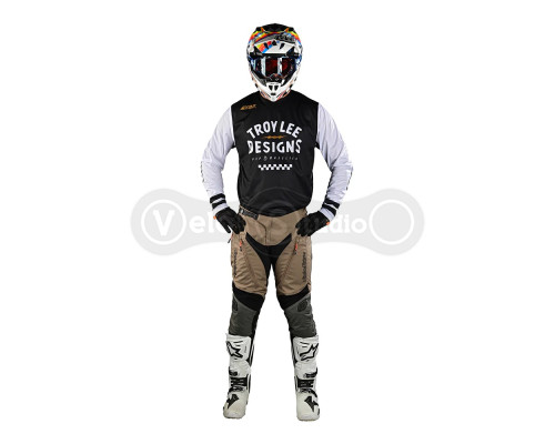 Мото джерси TLD Scout GP Jersey Ride On [Black White] SM