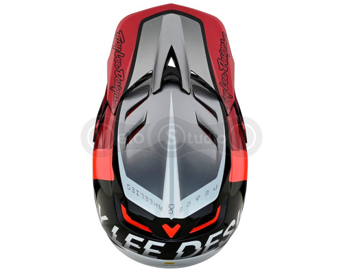 Вело шолом TLD D4 Composite Mips Helmet [Qualifier Silver/Red] XL (60-61 см)