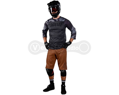Вело джерсі TLD Ruckus 3/4 Jersey Camber Camo [BLk Heather] XL