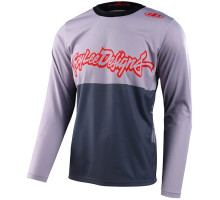 Вело джерсі TLD Flowline LS Jersey Scripter [Charcoal] MD