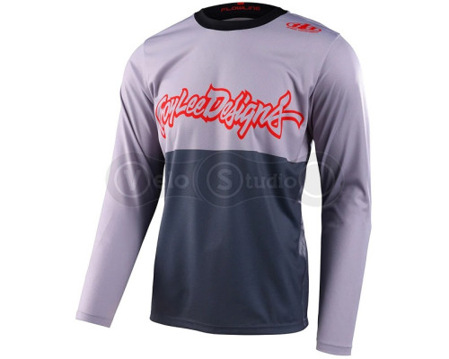Вело джерсі TLD Flowline LS Jersey Scripter [Charcoal] MD