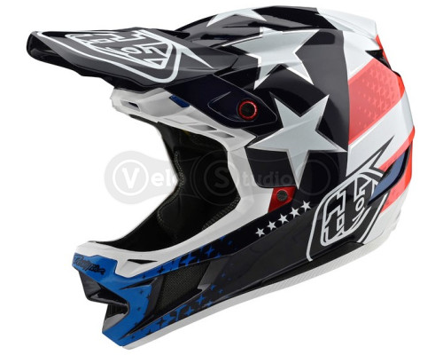 Вело шолом TLD D4 Composite Mips [Freedom 2.0 Red/White] S (55-56 см)