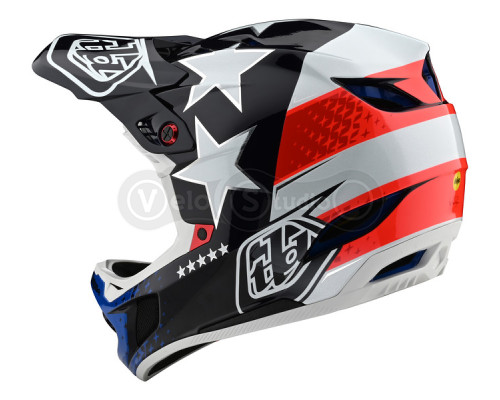 Вело шолом TLD D4 Composite Mips [Freedom 2.0 Red/White] S (55-56 см)