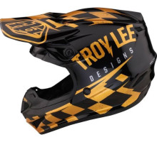 Мотошлем TLD SE4 Polyacrylite Mips Helmet Race Shop [Black Gold] M (57-58 см)