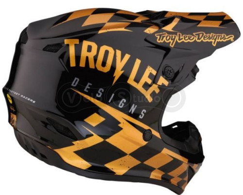 Мотошолом TLD SE4 Polyacrylite Mips Helmet Race Shop [Black Gold] M (57-58 см)