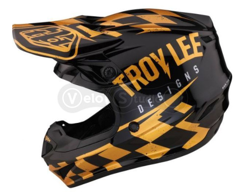Мотошолом TLD SE4 Polyacrylite Mips Helmet Race Shop [Black Gold] XL (60-61 см)