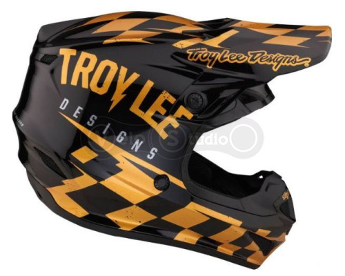 Мотошолом TLD SE4 Polyacrylite Mips Helmet Race Shop [Black Gold] XL (60-61 см)