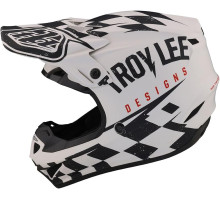 Мотошлем TLD SE4 Polyacrylite Mips Helmet Race Shop [White Black] M (57-58 см)