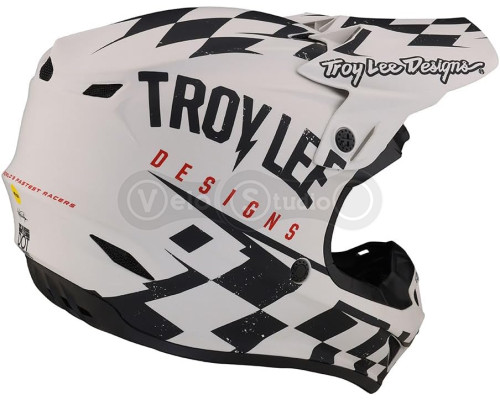 Мотошлем TLD SE4 Polyacrylite Mips Helmet Race Shop [White Black] M (57-58 см)