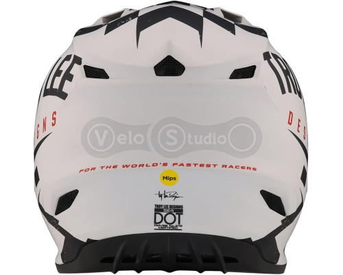 Мотошлем TLD SE4 Polyacrylite Mips Helmet Race Shop [White Black] M (57-58 см)