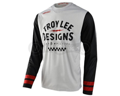 Мото джерси TLD Scout GP Jersey Ride On [Charcoal Vintage White] XL