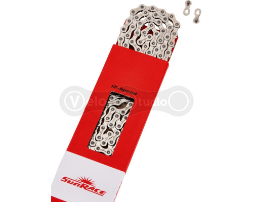 Цепь SUN RACE M12A 12 скоростей 126 звеньев Silver