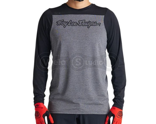 Вело джерси TLD Skyline LS Jersey Signature Heather [Grey Black] SM