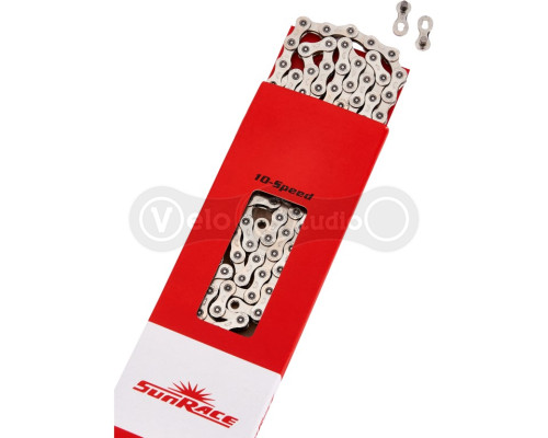 Цепь SUN RACE M10A 10 скоростей 126 звеньев Silver