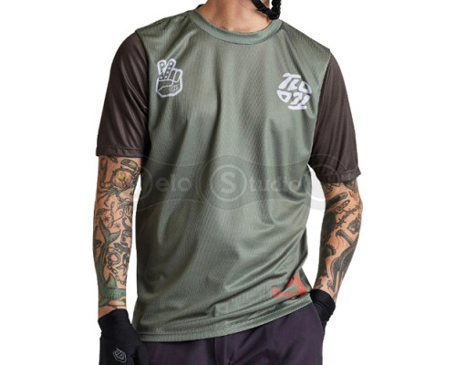 Вело джерси TLD Flowline SS Jersey Flipped [Olive] SM